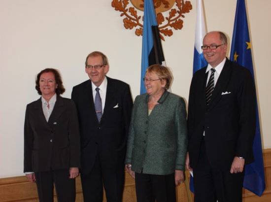 Riigikogu esimehe Ene Ergma kohtumine Soome Vabariigi Eduskunta esimehe Eero Heinäluomaga